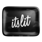 It's Lit Black Camouflage Rolling Tray - Image 4
