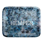 Luxe Marble Black/Blue Rolling Tray