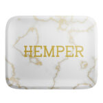 Luxe Marble White/Gold Rolling Tray - Image 5