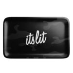 It's Lit Black Camouflage Rolling Tray - Image 5
