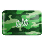 It's Lit Light Green Camo Rolling Tray - Image 4