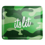 It's Lit Light Green Camo Rolling Tray - Image 3