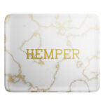 Luxe Marble White/Gold Rolling Tray - Image 3
