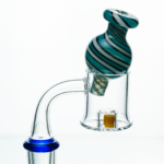 Candy Stripe Bubble Glass Carb Cap - Image 2