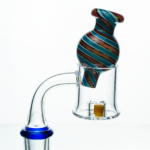 Candy Stripe Bubble Glass Carb Cap - Image 3
