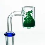 Thermo Chromic Quartz Banger with Color Changing Crystals | 14mm Male Joint | 25mm OD | 5mm Thickness - Image 2