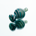 Candy Stripe Bubble Glass Carb Cap