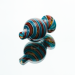 Candy Stripe Bubble Glass Carb Cap - Image 6