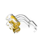 Thermo Chromic Quartz Banger with Color Changing Crystals | 14mm Male Joint | 25mm OD | 5mm Thickness - Image 3