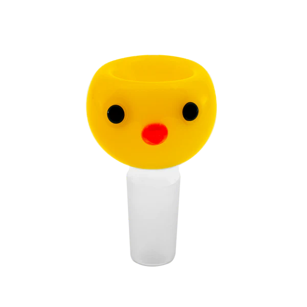 Ducky-Bowl-Transparent Ducky Glass Flower Bowl - Image 1