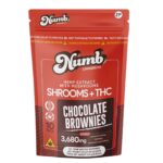 Numb Shroom + THC Blend Chocolate Brownies - 3680mg