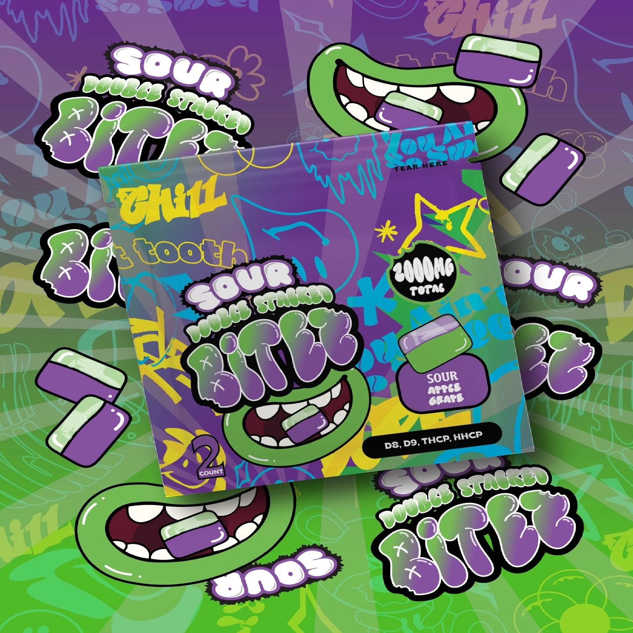 imgi_220_trip-drip-sour-double-stacked-bites-2000mg-2ct-1166686088 Trip Drip Sour Double Stacked Bites - 2000mg (2ct) - Image 1
