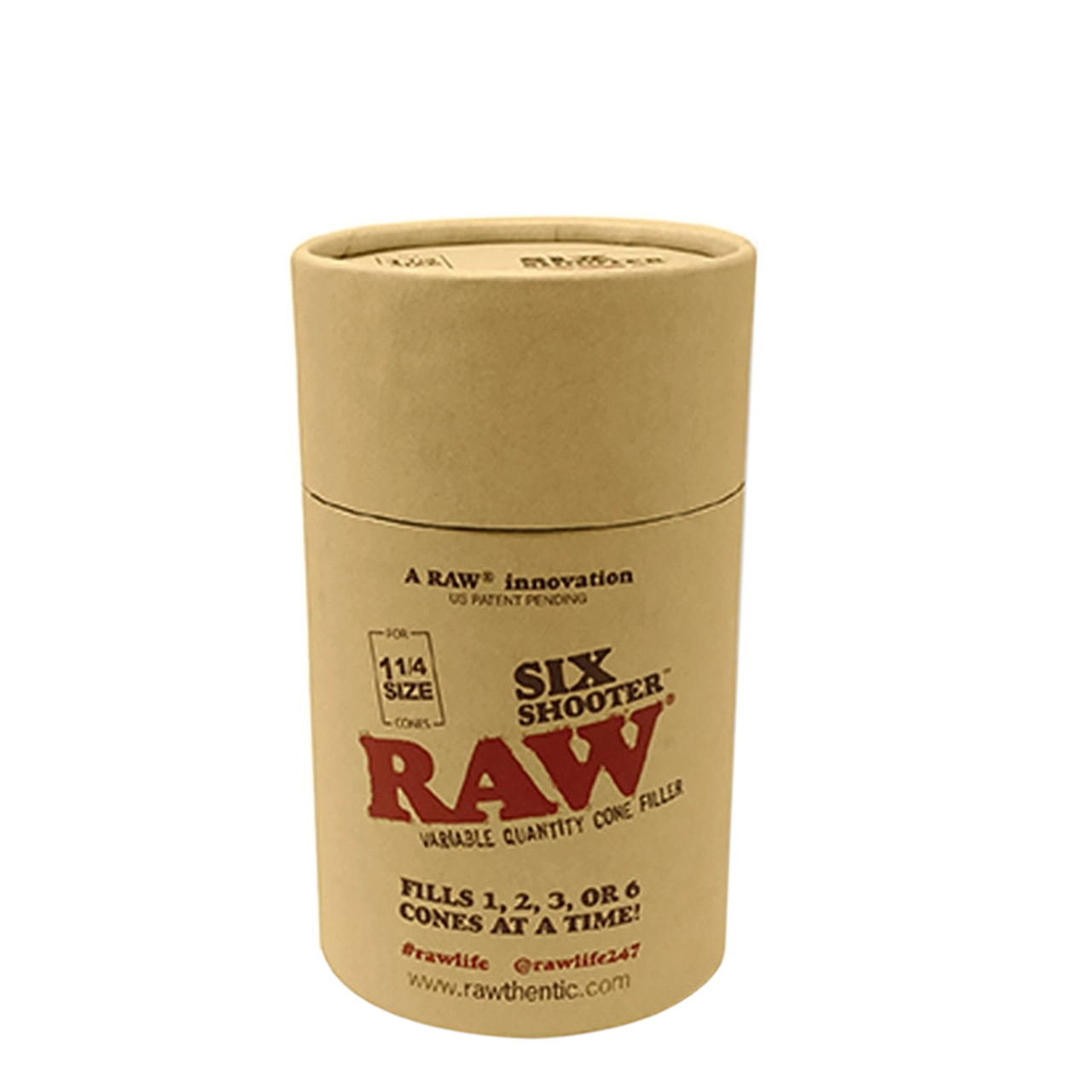 raw-six-shooter-cones-loader-1-1-4__94992.1637969469_1 RAW - Six Shooter 1 1/4 Cone Filler - Image 1