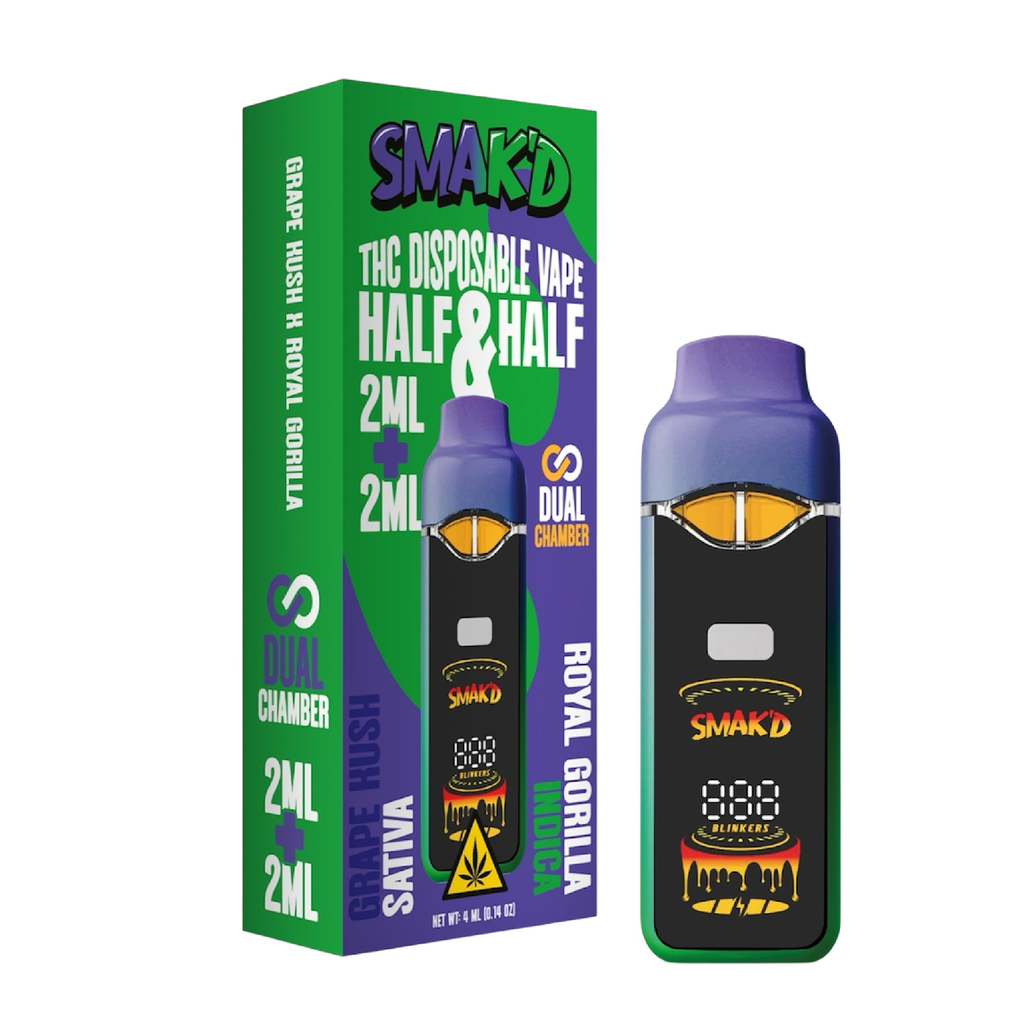 smakd-half-half-live-resin-thc-dual-vaporizer-4000mg-1216718001 Smakd Half & Half Live Resin THC Dual Vaporizer 4000mg