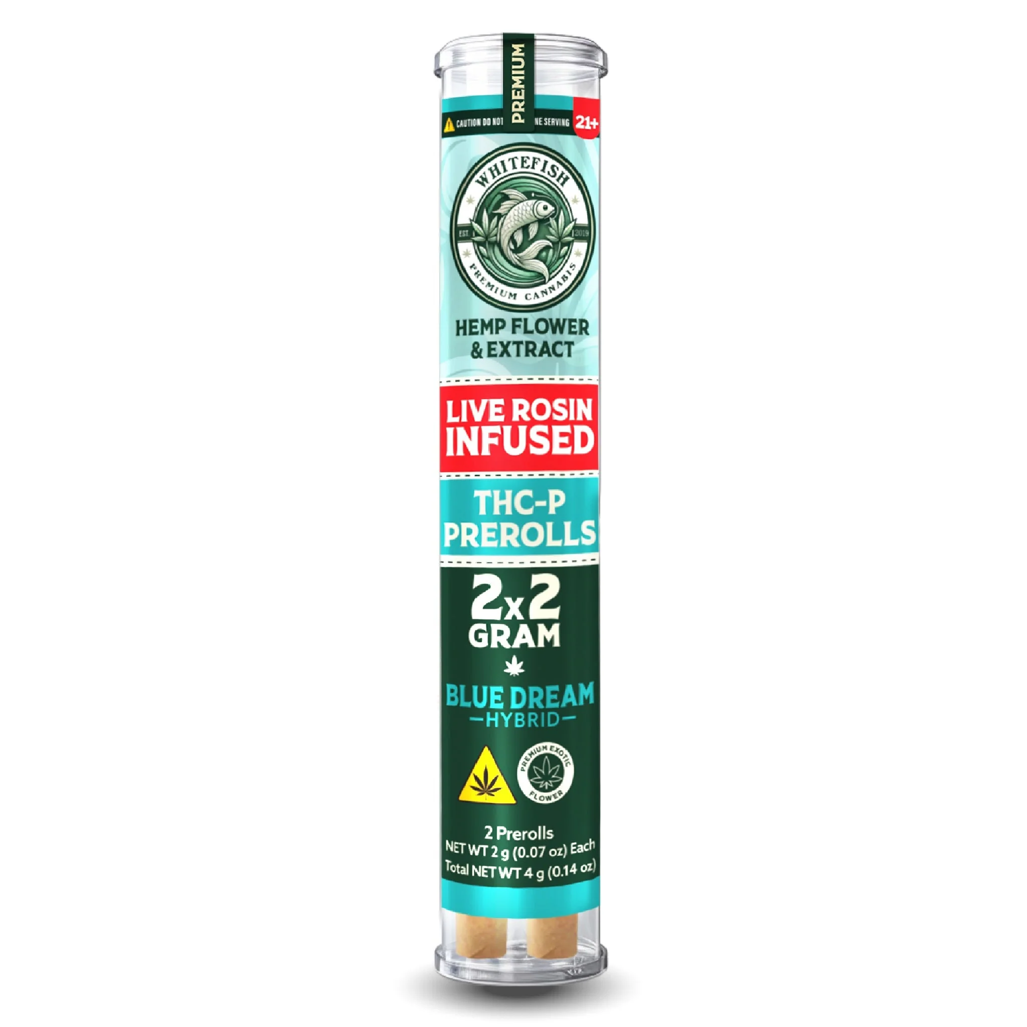 white-fish-live-rosin-thc-p-pre-roll-2x2g-blue-dream-hybrid-uk White Fish Live Rosin THC-P Pre-Roll – 2x2g (Blue Dream Hybrid) - Image 1